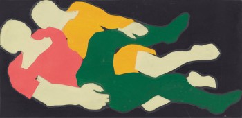 mfg franz gertsch Liebespaar (nach Courbet) I 1967 bearb