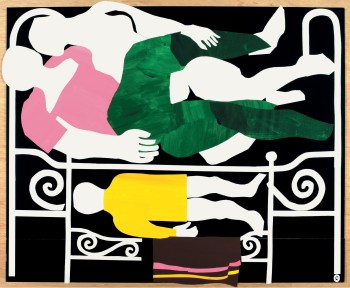 mfg franz gertsch familie bei nacht um1966