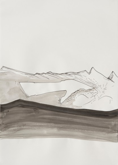 1 Silvia Baechli Ohne Titel 2004 Tusche auf Papier 62 x 44 cm KWS Sammlung Silvia Baechli