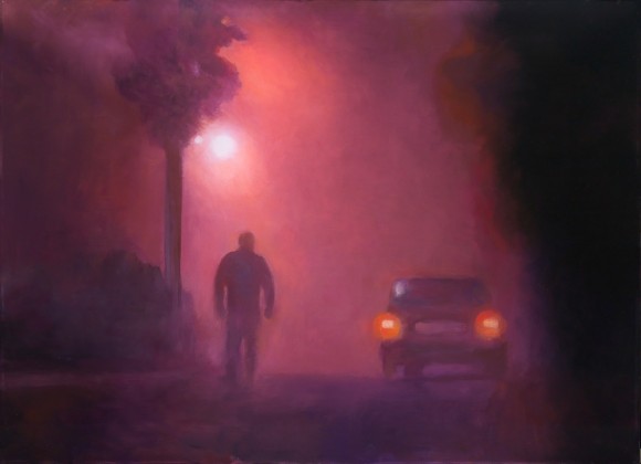 15 Silvia Gertsch Midnight II 2017 Oel hinter Glas 38 x 52 cm KWS Sammlung Silvia Gertsch